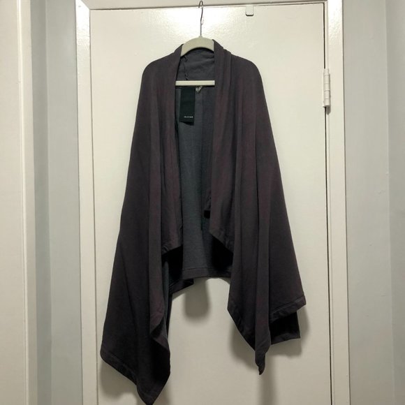HEATHER Fleece Waterfall Two Pocket Cardigan - Small Petite - Picture 1 of 4